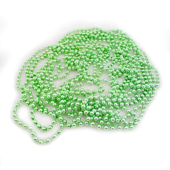 Бусы пластиковые D8мм 10м зелёный