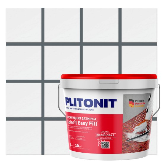 Затирка эпоксидная Plitonit Colorit EasyFill цвет титановый 2 кг