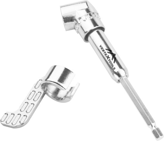 Насадка угловая Vertextools 1/4 дюйма 140 мм