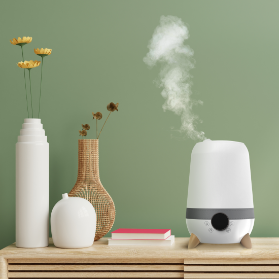 Увлажнитель воздуха ультразвуковой Boonair Muza 3.5 л с аромадиффузором цвет белый