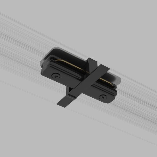 Прямой коннектор для однофазного встраиваемого шинопровода Elektrostandard TRCM-1-I-BK