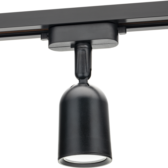 Трековый светильник спот поворотный Ritter Artline 55x87мм под лампу GU10 до 2.6м² пластик цвет чёрный