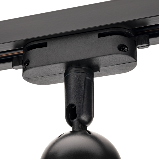 Трековый светильник спот поворотный Ritter Artline 55x87мм под лампу GU10 до 2.6м² пластик цвет чёрный