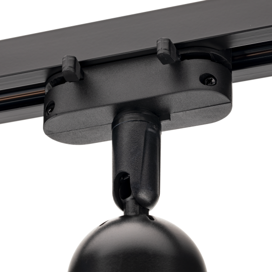 Трековый светильник спот поворотный Ritter Artline 55x87мм под лампу GU10 до 2.6м² пластик цвет чёрный