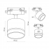 Трековый светильник спот поворотный Ritter Artline 85x80мм под лампу GX53 до 4м² металл/пластик цвет белый