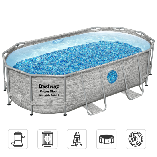 Бассейн каркасный Bestway 56714 BW 427x250x100 см 7250 л