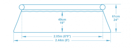 Бассейн надувной Bestway 57448 BW ø244 h61 см 1880 л