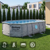 Бассейн каркасный Bestway 56946 BW 488x305x107 см 10950 л