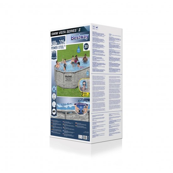Бассейн каркасный Bestway 56946 BW 488x305x107 см 10950 л