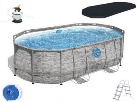 Бассейн каркасный Bestway 56946 BW 488x305x107 см 10950 л