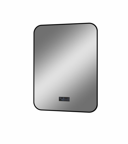 Зеркало для ванной Drive с подсветкой 60x80 см цвет черный