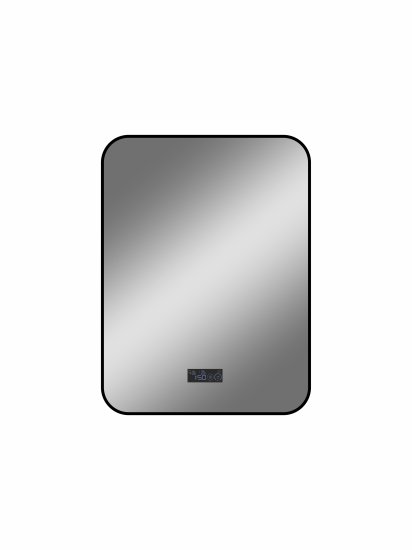 Зеркало для ванной Drive с подсветкой 60x80 см цвет черный
