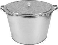 Бак для воды оцинкованный 20 л с крышкой