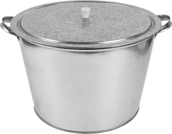 Бак для воды оцинкованный 20 л с крышкой