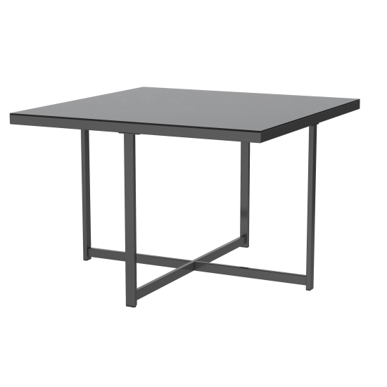 Набор обеденной мебели Naterial Compass сталь/пластик темно-серый: стол и 4 стула