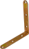 Уголок мебельный KWZ 125x125x20x1.5 желтый цинк