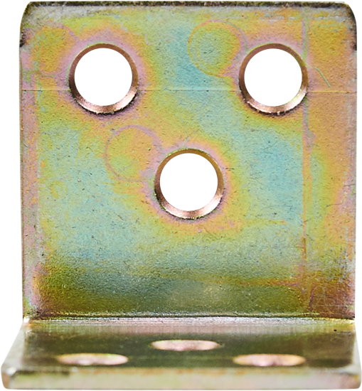 Уголок мебельный KSZ 30x30x30x1.5 желтый цинк