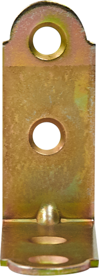 Уголок мебельный KWZ 40x40x17x1.5 желтый цинк