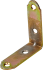 Уголок мебельный KWZ 50x50x17x1.5 желтый цинк