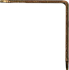 Уголок мебельный KWZ 50x50x17x1.5 желтый цинк
