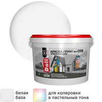 Краска-грунт армированная по OSB Dali матовая цвет белый База А 3 кг