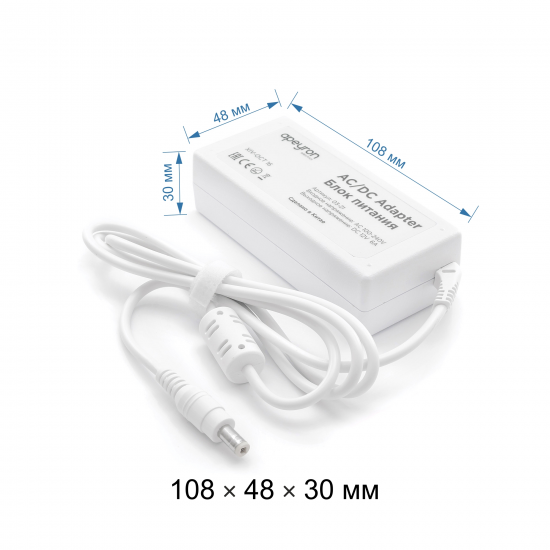 Блок питания для светодиодов влагозащищённый 12В 72 Вт