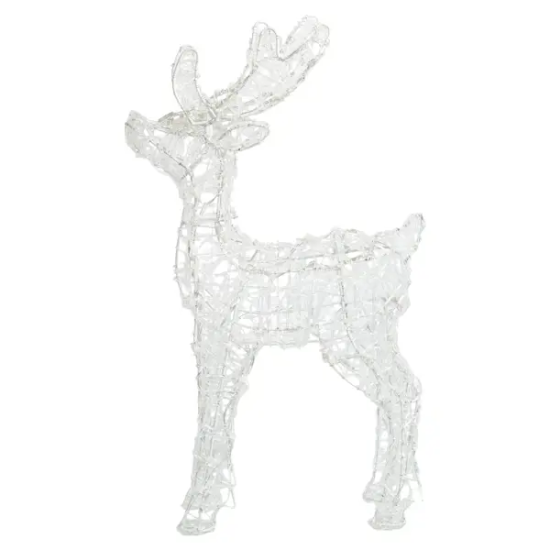 Фигура садовая светодиодная Christmas «Олень» h60 см свет цветной RGB