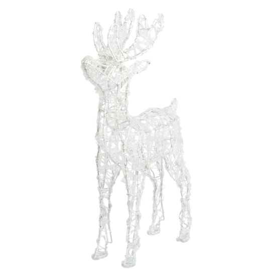 Фигура садовая светодиодная Christmas «Олень» h60 см свет теплый белый