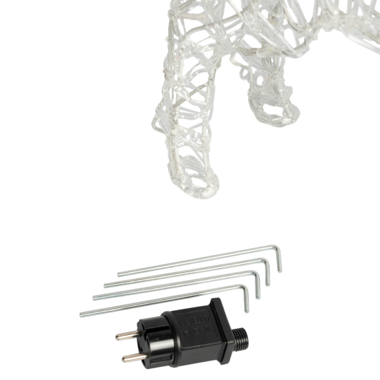 Фигура садовая светодиодная Christmas «Олень» h60 см свет теплый белый