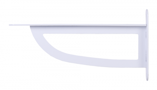 Кронштейн Larvij D-Wall 23x12 см сталь нагрузка до 50 кг цвет белый