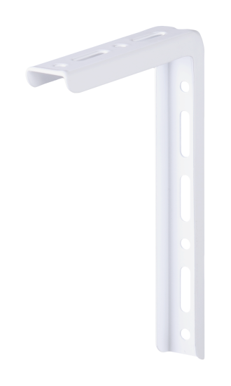 Кронштейн Larvij Modern1 12x18 см сталь нагрузка до 40 кг цвет белый