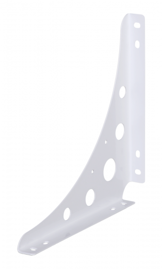 Кронштейн Larvij 20x20 см сталь нагрузка до 25 кг цвет белый