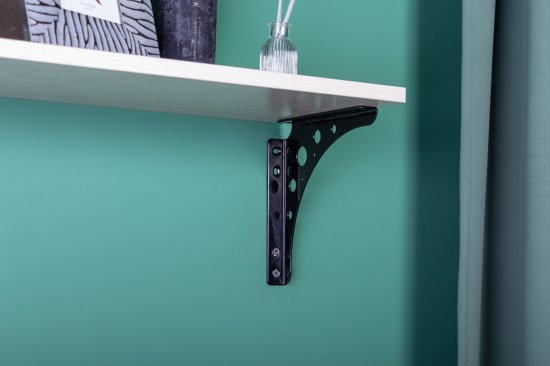 Кронштейн Larvij 20x20 см сталь нагрузка до 25 кг цвет чёрный