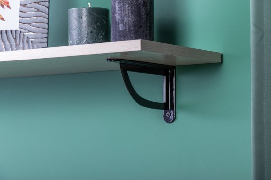 Кронштейн Larvij D-Wall 18x12 см сталь нагрузка до 50 кг цвет чёрный