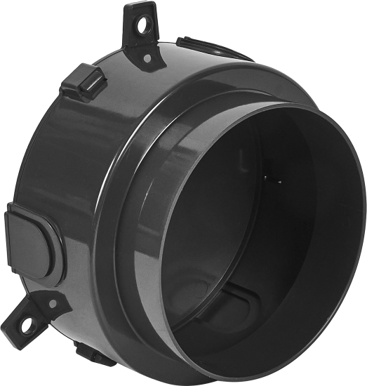 Коробка для люка в пол Экопласт D155 мм под бетон пластик цвет черный