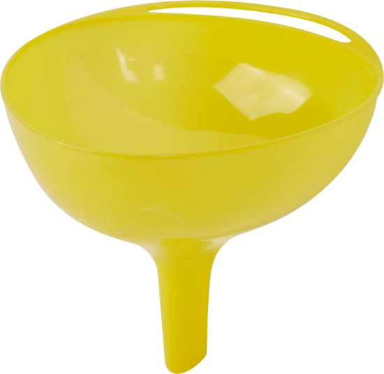 Воронка средняя ø13.5 см пластик желтый