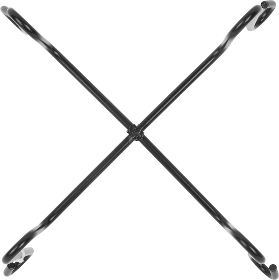 Подставка под лимонадник 17.5x17.5x12.5 см металл черный