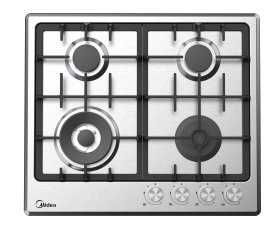 Газовая варочная панель Midea MG643TX 60 см 4 конфорки цвет нержавеющая сталь