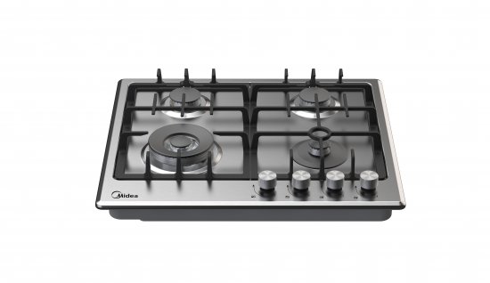 Газовая варочная панель Midea MG643TX 60 см 4 конфорки цвет нержавеющая сталь