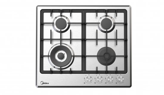 Газовая варочная панель Midea MG643TX 60 см 4 конфорки цвет нержавеющая сталь