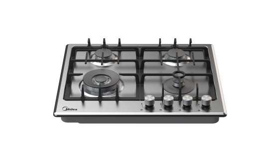 Газовая варочная панель Midea MG643TX 60 см 4 конфорки цвет нержавеющая сталь