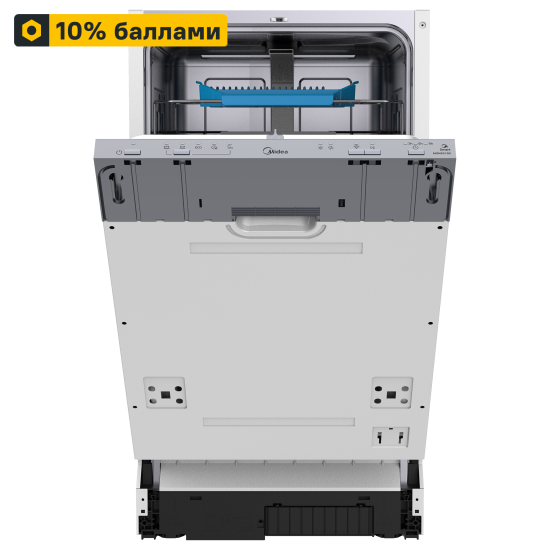 Встраиваемая посудомоечная машина Midea MID45S130i 45см 5 программ цвет серебристый