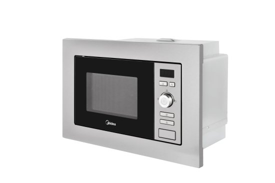 Микроволновая печь Midea AG820BJU-SS встраиваемая 20 л 34.4x59.5x38.8 см механическое управление цвет нержавеющая сталь