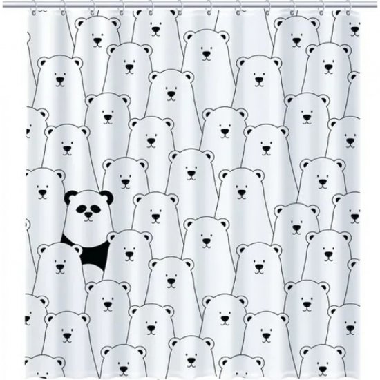 Шторка для ванной FIXSEN PANDA
