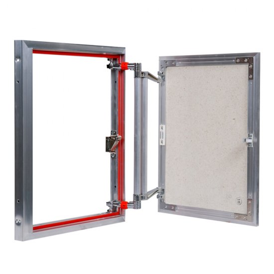 Люк ревизионный под плитку Практика EuroFormat-R алюминиевый 400х400 мм скрытый нажимной