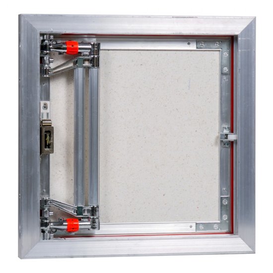 Люк ревизионный под плитку Практика EuroFormat-R алюминиевый 400х400 мм скрытый нажимной