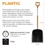 Лопата для уборки снега Plantic Snow Light 12001-01 35.5x133 см с алюминиевым черенком