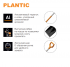 Лопата для уборки снега Plantic Snow Light 12001-01 35.5x133 см с алюминиевым черенком