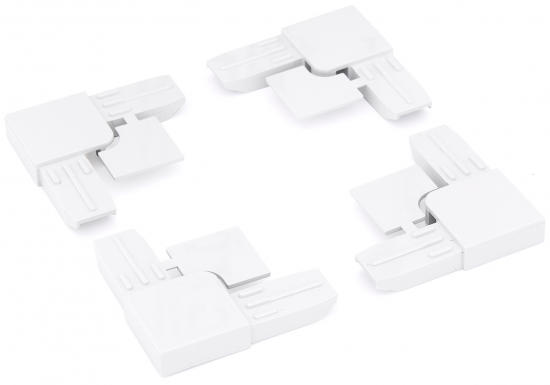Уголки для москитных сеток пластик цвет белый