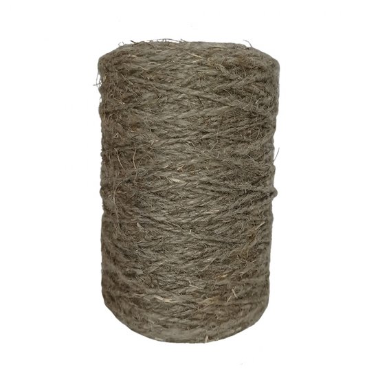 Нить-шпагат льнопеньковая 2 мм цвет коричневый, 100 м/уп.